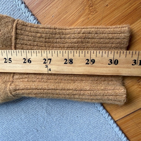 J Crew Womens Colorblock Turtleneck Sweater Merino Blend Sz XL Oversized Preppy - Picture 9 of 10